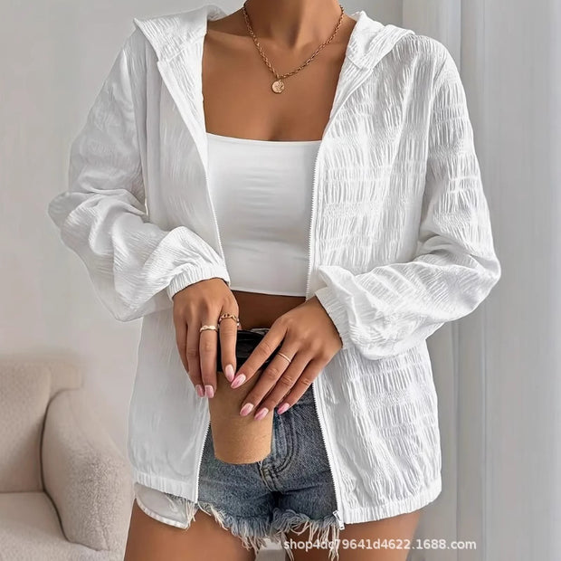 Women's Sun Protection Loose Zip Coat