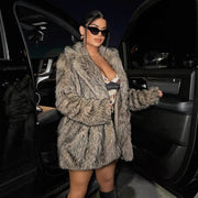 Leisure Warm Fashion Women's Fur Coat