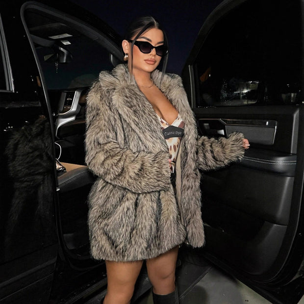 Leisure Warm Fashion Women's Fur Coat