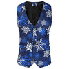 Men's Casual Printing Suit Vest Trouser Suit