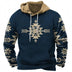 Fashion Trendy Printed Hoodie Men Douson Odeh