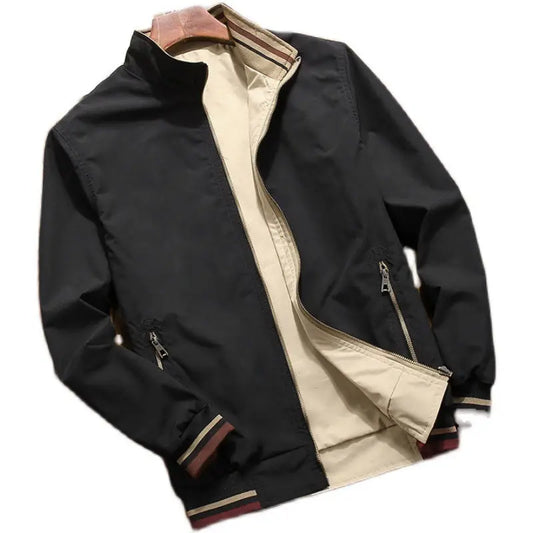 Men's Sports Jacket Double-sided Wear Stand Collar Casual Douson Odeh