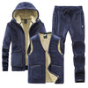 Middle-aged And Elderly Men's Fleece Thick Sports Suit