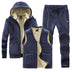 Middle-aged And Elderly Men's Fleece Thick Sports Suit