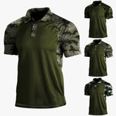 Polo Shirt Lapel Zipper Short-sleeved T-shirt Men Douson Odeh