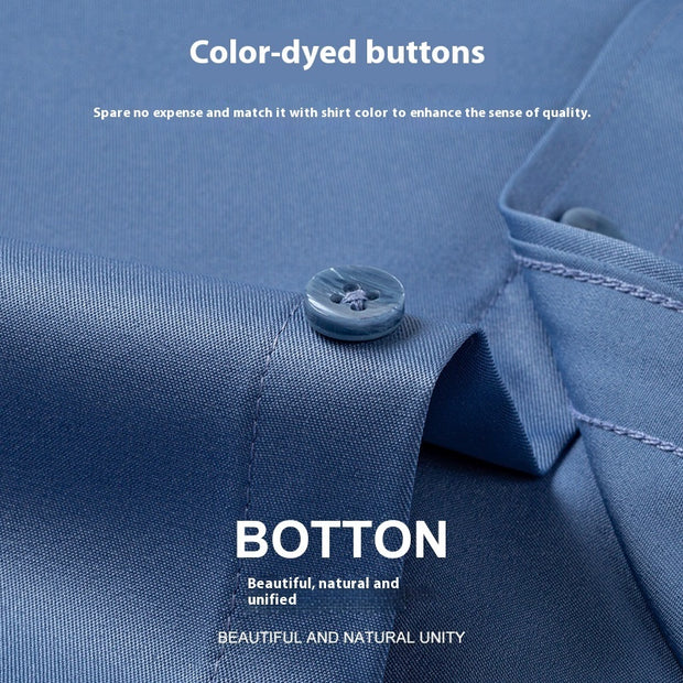 Fashion High Elastic Ice Silk Men's Short Sleeve Shirt