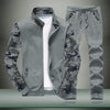 Sports Sweater Casual Stand Collar Camouflage Sleeves Men's Suit