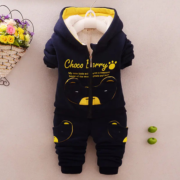 Kids' Winter 2019 Fleece Outfit - Thick Two-Piece Set