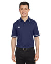 Under Armour Team Tipped Mens Short Sleeve Polo Shirt 2XL Midnight Navy-White