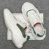 Men's Trendy White Casual Sneakers - Comfort Style