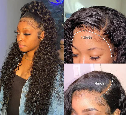 13x4 Water Wave Lace Frontal Human Hair Wig