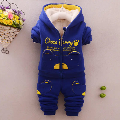 Kids' Winter 2019 Fleece Outfit - Thick Two-Piece Set