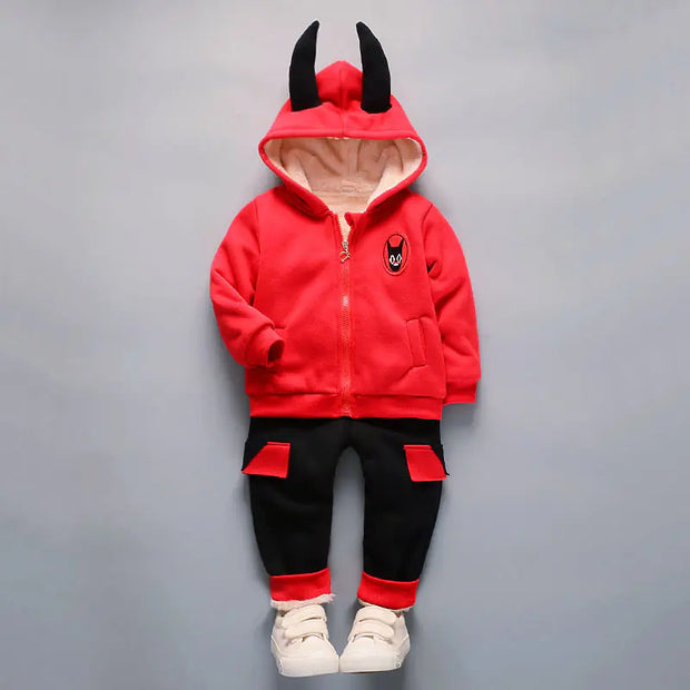 Kids' Winter 2019 Fleece Outfit - Thick Two-Piece Set