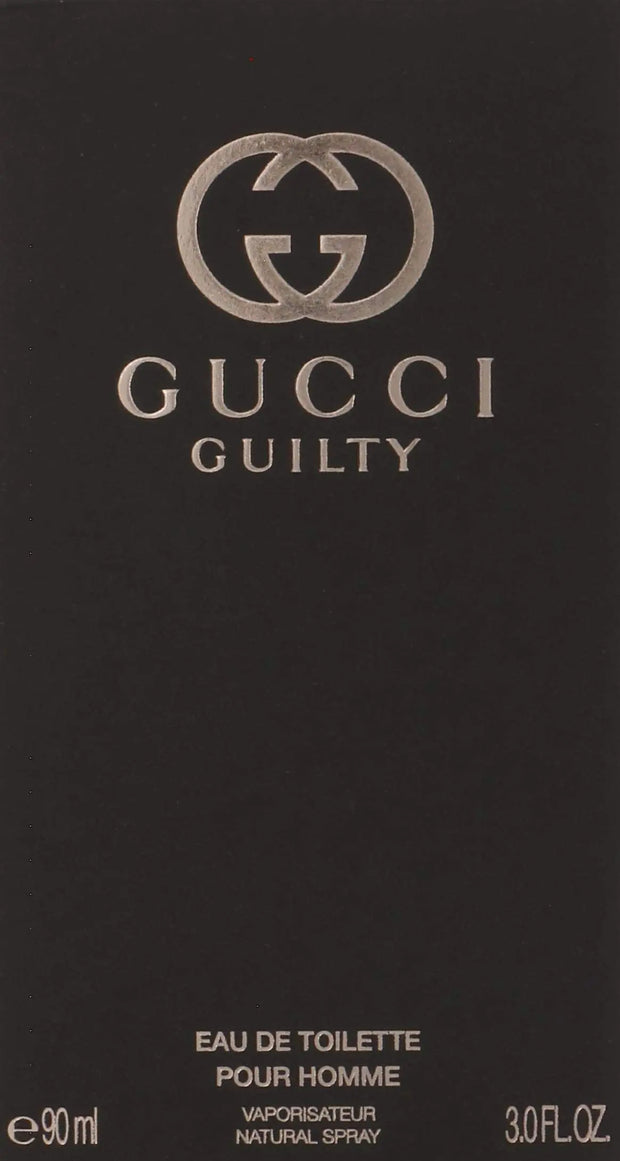 Gucci Guilty by Gucci for Men Eau de Toilette Spray 3 Fl Oz (Pack of 1)