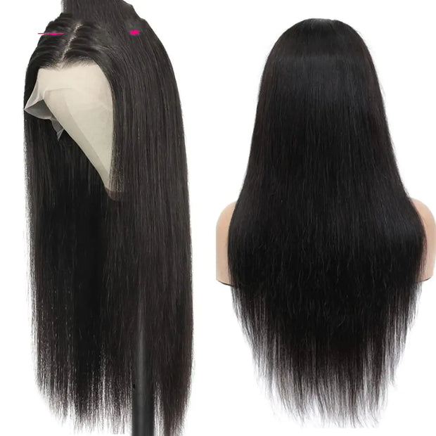 Straight Human Hair Wig Headpiece