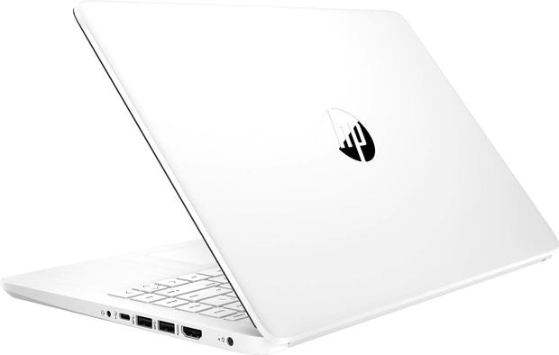 HP Stream 14inch HD Display Intel Celeron Quad-Core Processor 8GB DDR4 Memory 128GB Storage (64GB eMMC+64GB Card) WiFi Webcam Bluetooth Windows 11 S Snow White (Renewed)