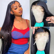Straight Human Hair Wig Headpiece