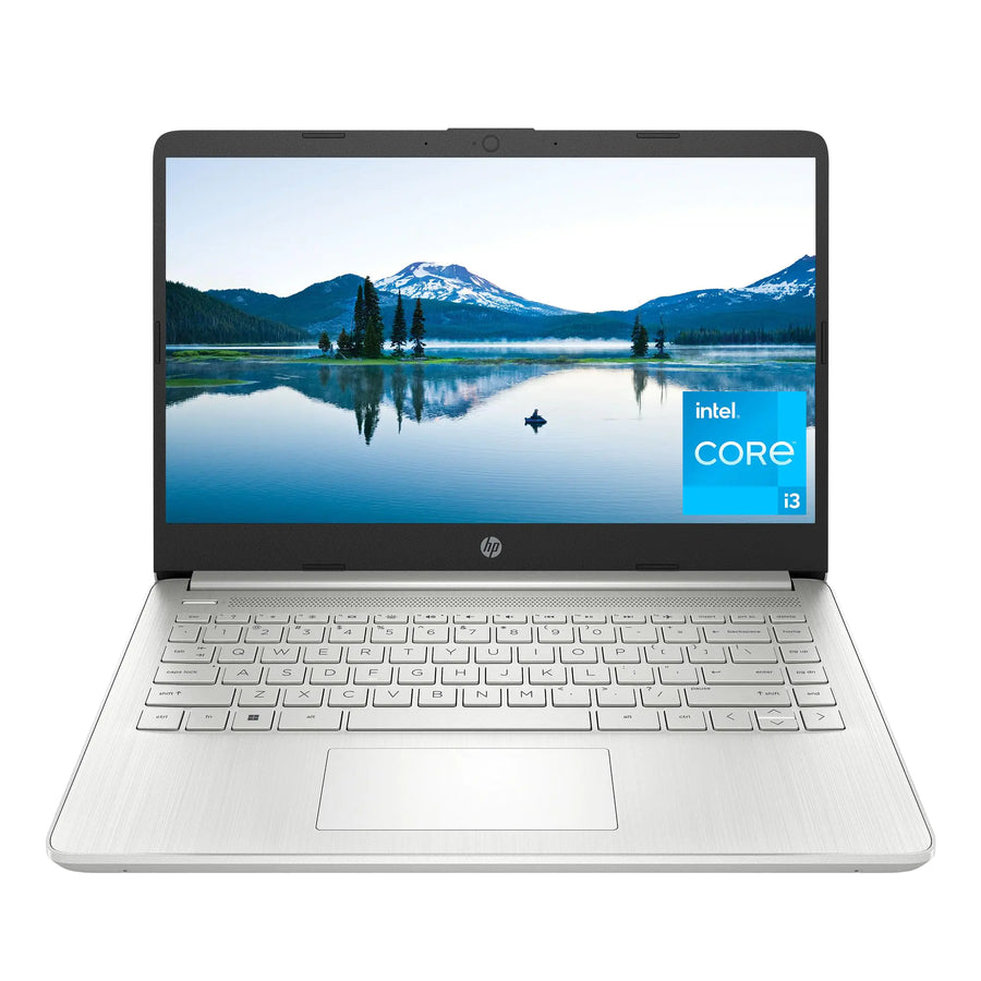 HP 14 inch Laptop HD Display 12th Generation Intel Core i3-1215U 8 GB RAM 256 GB SSD Intel UHD Graphics Windows 11 Home in S Mode 14-dq5009nr (2024)