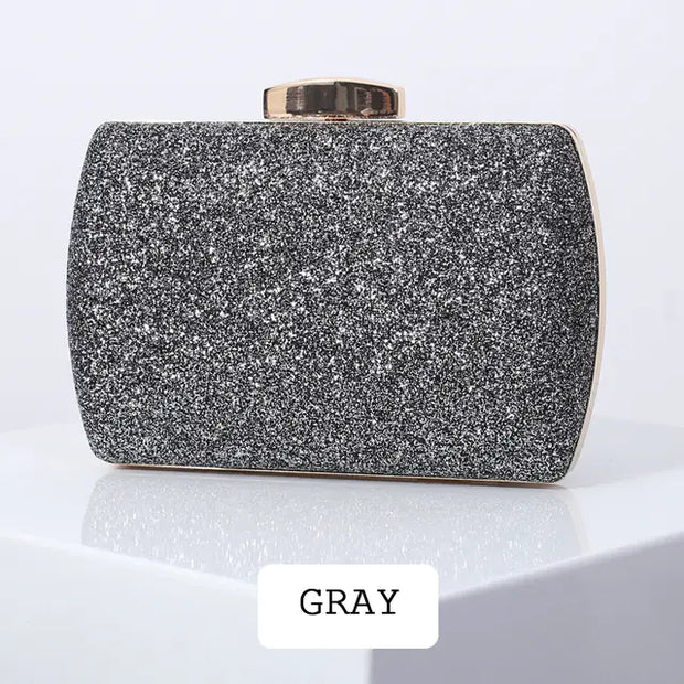 Luxury Golden Sequin Clutch Bags for Women